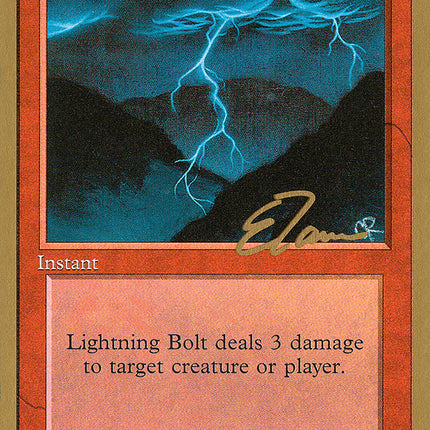 Lightning Bolt (Eric Tam) [Pro Tour Collector Set]