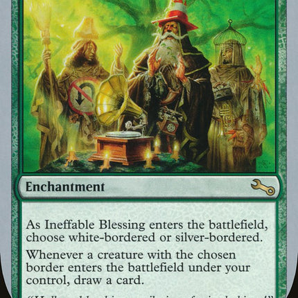 Ineffable Blessing ("choose white-bordered or silver-bordered") [Unstable]