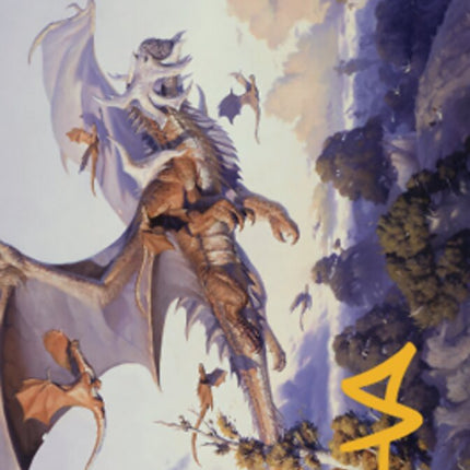 Rith, Liberated Primeval Art Card (Gold-Stamped Signature) [Dominaria United Art Series]
