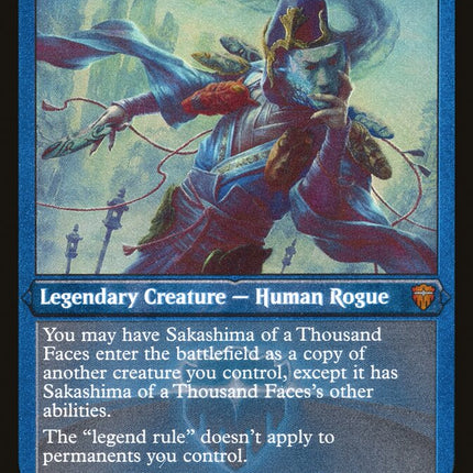Sakashima of a Thousand Faces (Etched) [Commander Legends]