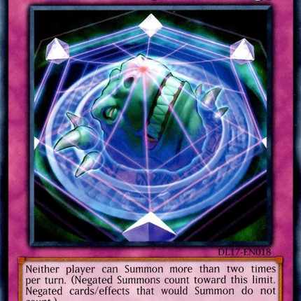 Summon Limit (Purple) [DL17-EN018] Rare