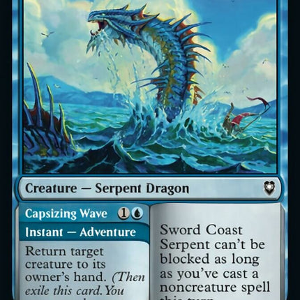 Sword Coast Serpent // Capsizing Wave [Commander Legends: Battle for Baldur's Gate]