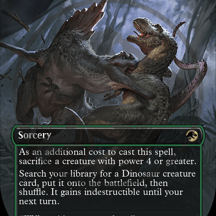 Savage Order (Emblem) (Borderless) [Jurassic World Collection Tokens]