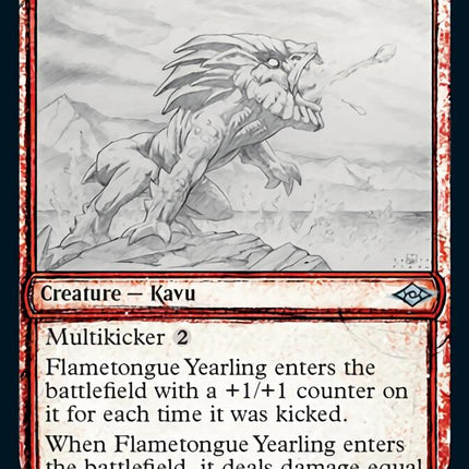 Flametongue Yearling (Sketch) [Modern Horizons 2]
