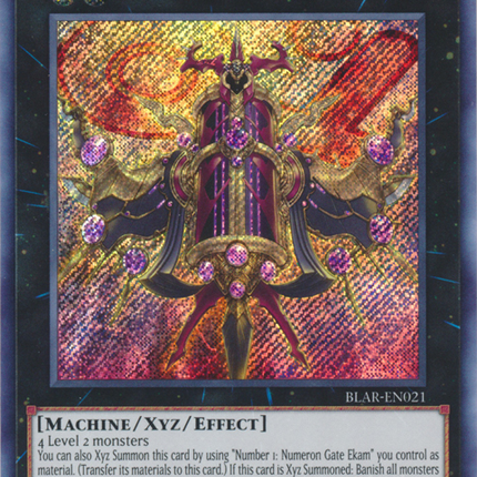 Number C1: Numeron Chaos Gate Sunya [BLAR-EN021] Secret Rare