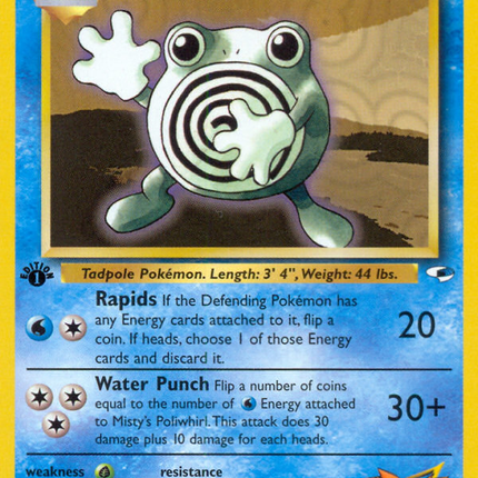 Misty's Poliwhirl (53/132) [Gym Heroes 1st Edition]