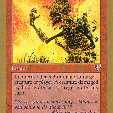 Incinerate (Ben Rubin) [World Championship Decks 1998]