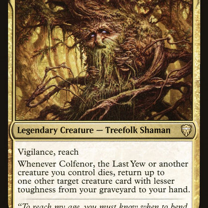 Colfenor, the Last Yew [Commander Legends]