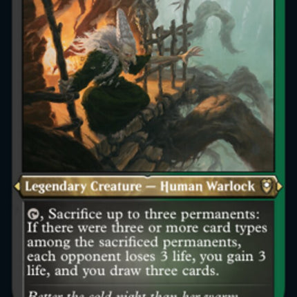 Baba Lysaga, Night Witch (Foil Etched) [Commander Legends: Battle for Baldur's Gate]