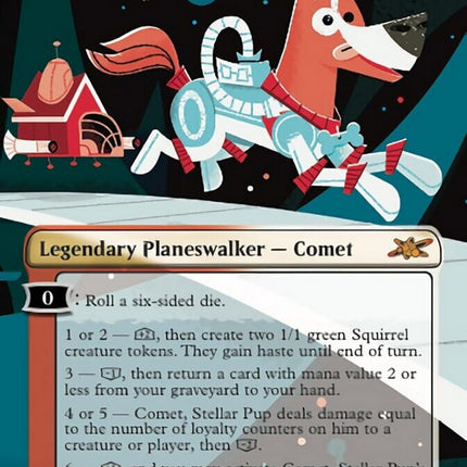 Comet, Stellar Pup (Borderless) (Galaxy Foil) [Unfinity]