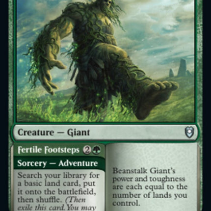 Beanstalk Giant // Fertile Footsteps [Commander Legends: Battle for Baldur's Gate]