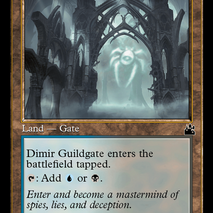 Dimir Guildgate (Retro Frame) [Ravnica Remastered]