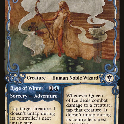 Queen of Ice // Rage of Winter (Showcase) [Throne of Eldraine]
