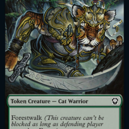 Cat Warrior Token [Dominaria United Commander Tokens]