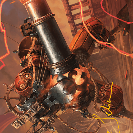 Blaster Hulk Art Card (Gold-Stamped Signature) [Modern Horizons 3 Art Series]