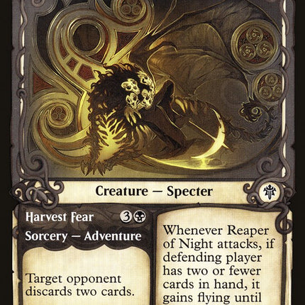 Reaper of Night // Harvest Fear (Showcase) [Throne of Eldraine]