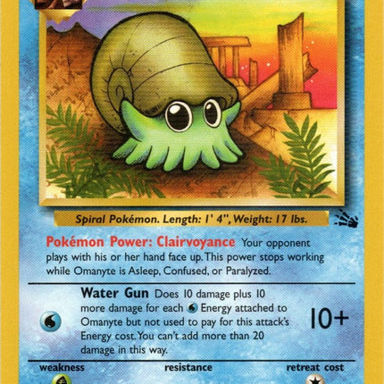 Omanyte (52/62) [Fossil Unlimited]