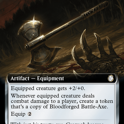 Bloodforged Battle-Axe (Extended Art) [Fallout]