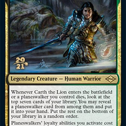 Carth the Lion [Modern Horizons 2 Prerelease Promos]