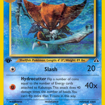 Kabutops (25/75) [Neo Discovery 1st Edition]