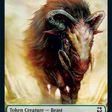 Beast // Dragon Spirit Double-Sided Token [Dungeons & Dragons: Adventures in the Forgotten Realms Commander Tokens]