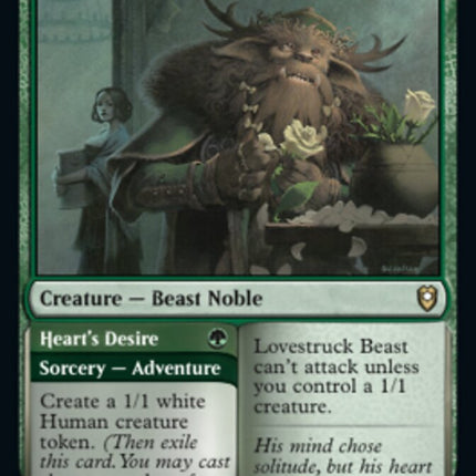 Lovestruck Beast // Heart's Desire [Commander Legends: Battle for Baldur's Gate]