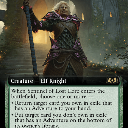 Sentinel of Lost Lore (Extended Art) [Wilds of Eldraine]