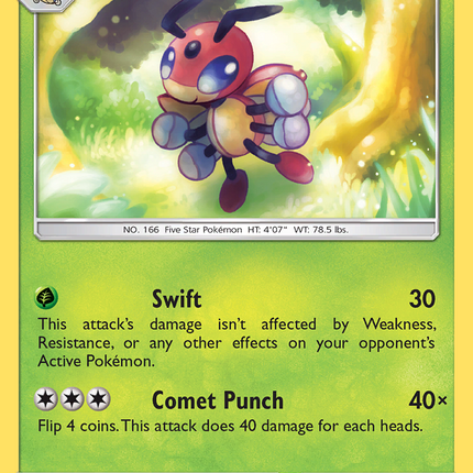 Ledian (10/147) [Sun & Moon: Burning Shadows]