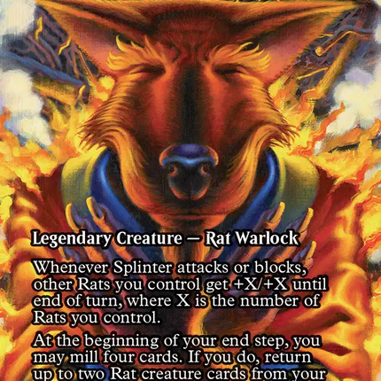Splinter of the Shadows - Ashcoat of the Shadow Swarm (Borderless) [Teenage Mutant Ninja Turtles Eternal-Legal]