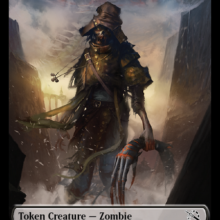 Monk // Zombie Double-Sided Token [March of the Machine Tokens]