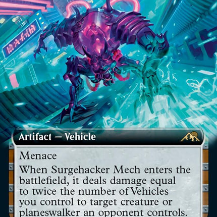 Surgehacker Mech (Extended Art) [Kamigawa: Neon Dynasty]