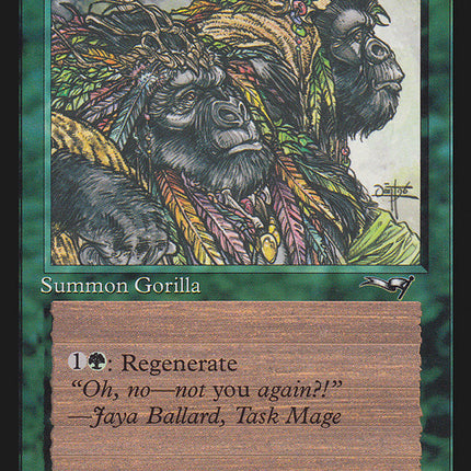 Gorilla Chieftain (Two Gorilla Art) [Alliances]