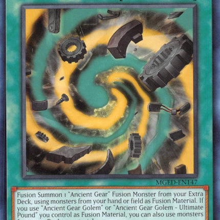 Ancient Gear Fusion [MGED-EN147] Rare