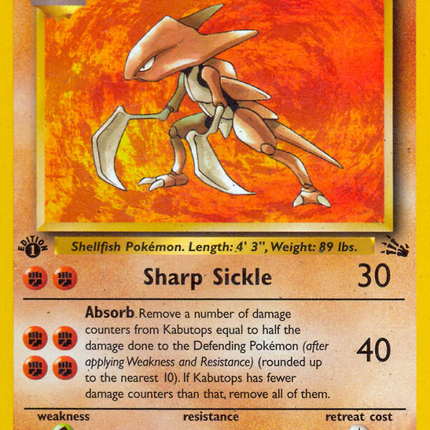 Kabutops (24/62) [Fossil 1st Edition]