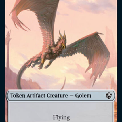 Golem (025) // Thopter Double-Sided Token [Commander 2021 Tokens]