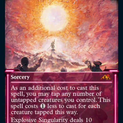 Explosive Singularity (Showcase) (Foil Etched) [Kamigawa: Neon Dynasty]