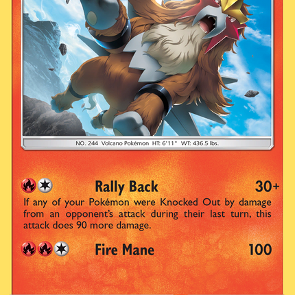 Entei (28/236) [Sun & Moon: Cosmic Eclipse]