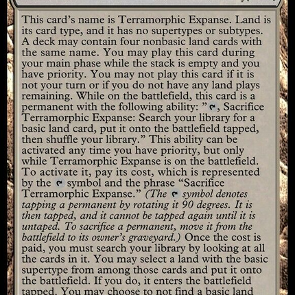 Terramorphic Expanse (Full Text) [Secret Lair Drop Promos]