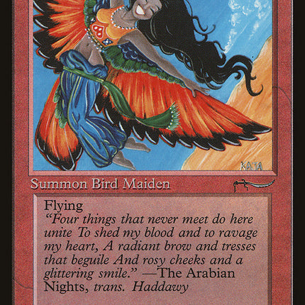 Bird Maiden (Light Mana Cost) [Arabian Nights]