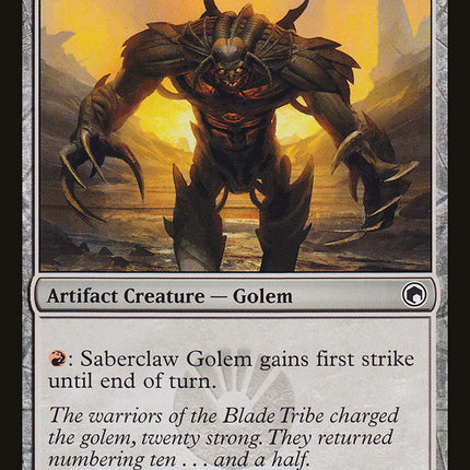 Saberclaw Golem [Scars of Mirrodin]