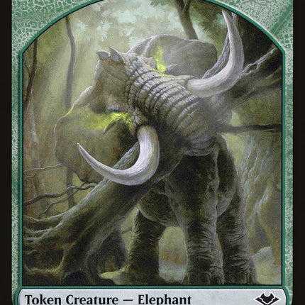 Zombie (007) // Elephant (012) Double-Sided Token [Modern Horizons Tokens]