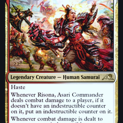 Risona, Asari Commander [Kamigawa: Neon Dynasty Prerelease Promos]