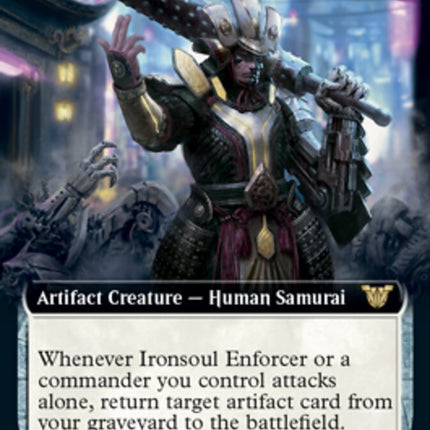 Ironsoul Enforcer (Extended Art) [Kamigawa: Neon Dynasty Commander]