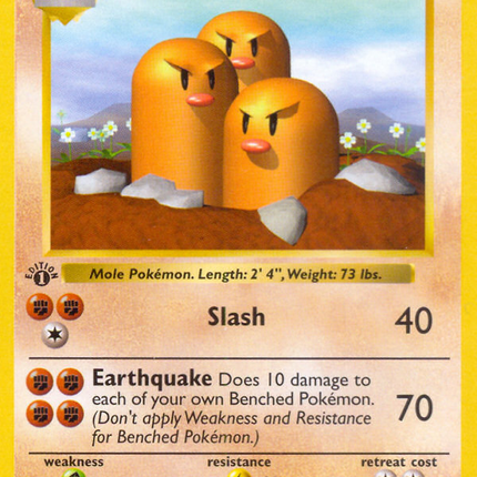 Dugtrio (19/102) (Shadowless) [Base Set 1st Edition]