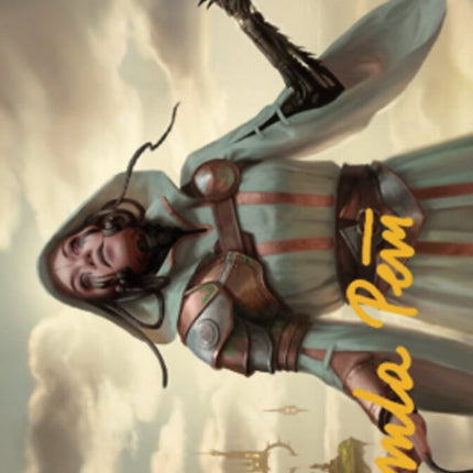 Phyrexian Missionary Art Card (Gold-Stamped Signature) [Dominaria United Art Series]