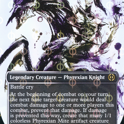 Ria Ivor, Bane of Bladehold (Borderless Ichor Step-and-Compleat Foil) [Phyrexia: All Will Be One]