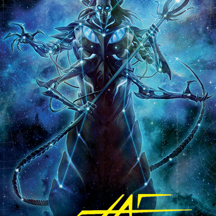 Heliod, the Warped Eclipse Art Card (Gold-Stamped Signature) [March of the Machine Art Series]