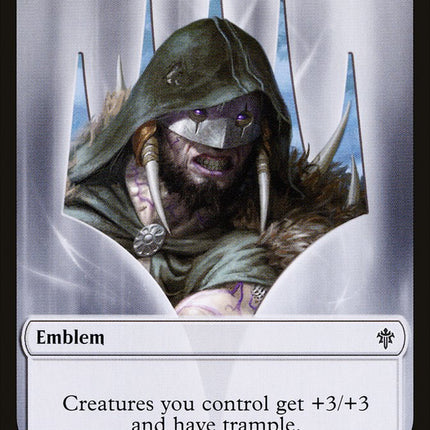 Garruk, Cursed Huntsman Emblem [Throne of Eldraine Tokens]