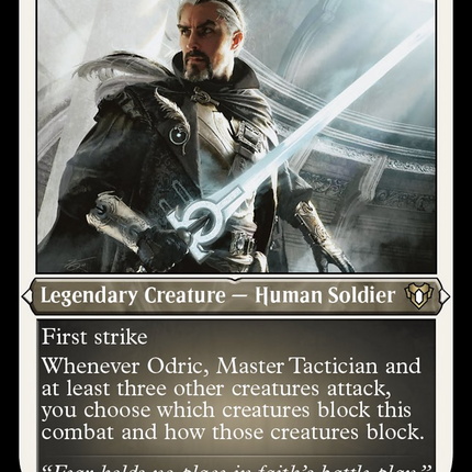 Odric, Master Tactician (Foil Etched) [Commander Masters]