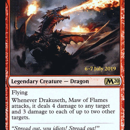 Drakuseth, Maw of Flames [Core Set 2020 Prerelease Promos]